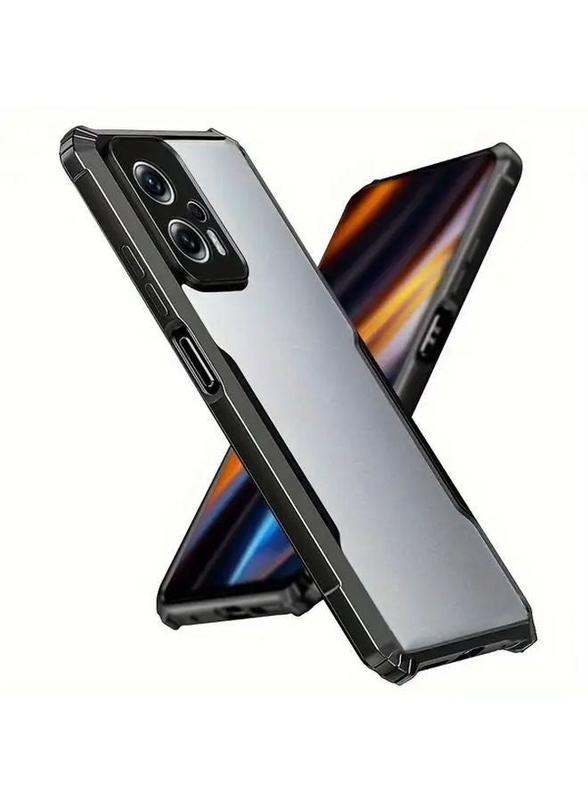 Shockproof Black Phone Case for Motorola Moto G85 5G Transparent Cover - Image 3